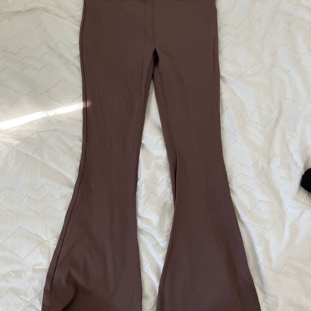 Brown Flared Leggings
